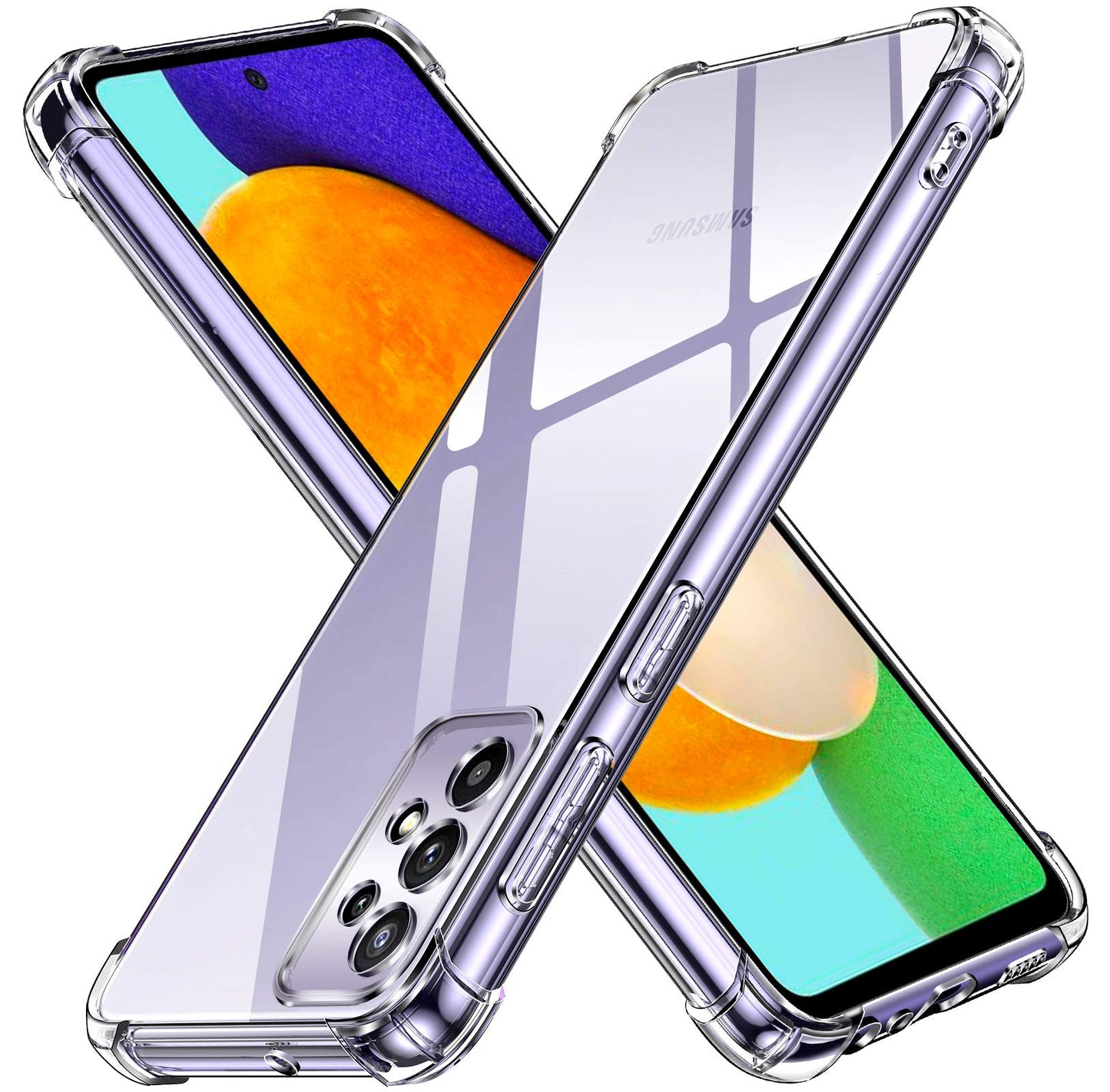 Silikonski ovitek iVoler Samsung Galaxy A52 5G A52 4G A52s 5G prozoren zaščitni vogali