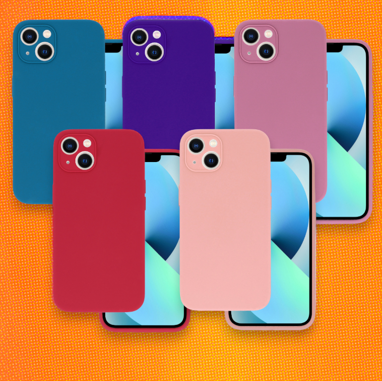 Silikonski ovitek "Lite" za iPhone 14 – Vennus – Temno modra / Silikon