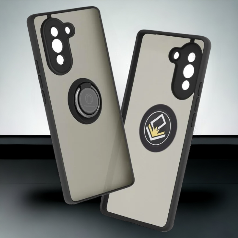 Ovitek za telefon "Glinth" za Huawei Nova 10 – Techsuit – Črna / PC + TPU silikon