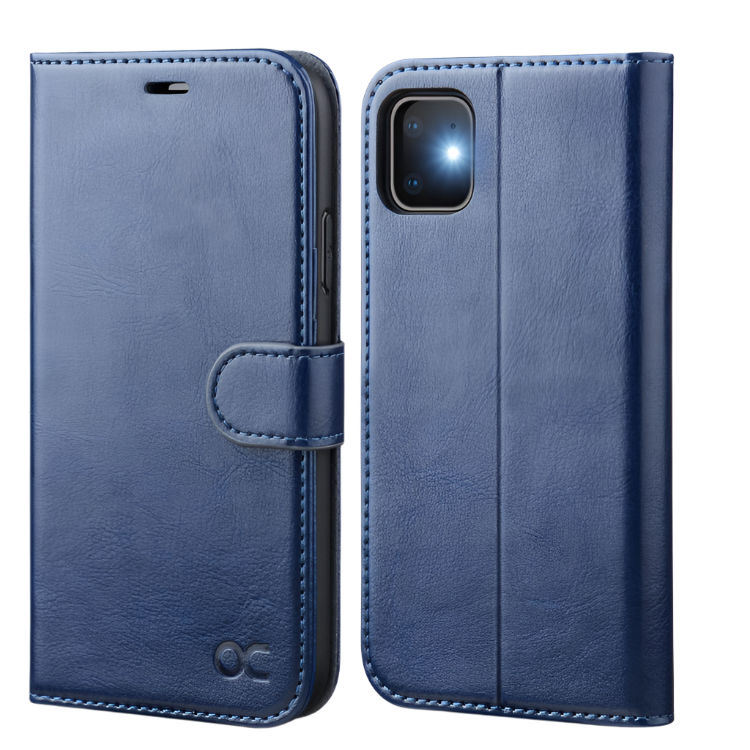 Preklopna torbica za telefon "OCASE" iPhone 11 – Modra