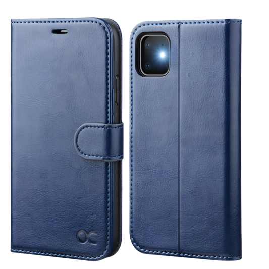 Preklopna torbica za telefon "OCASE" iPhone 11 – Modra