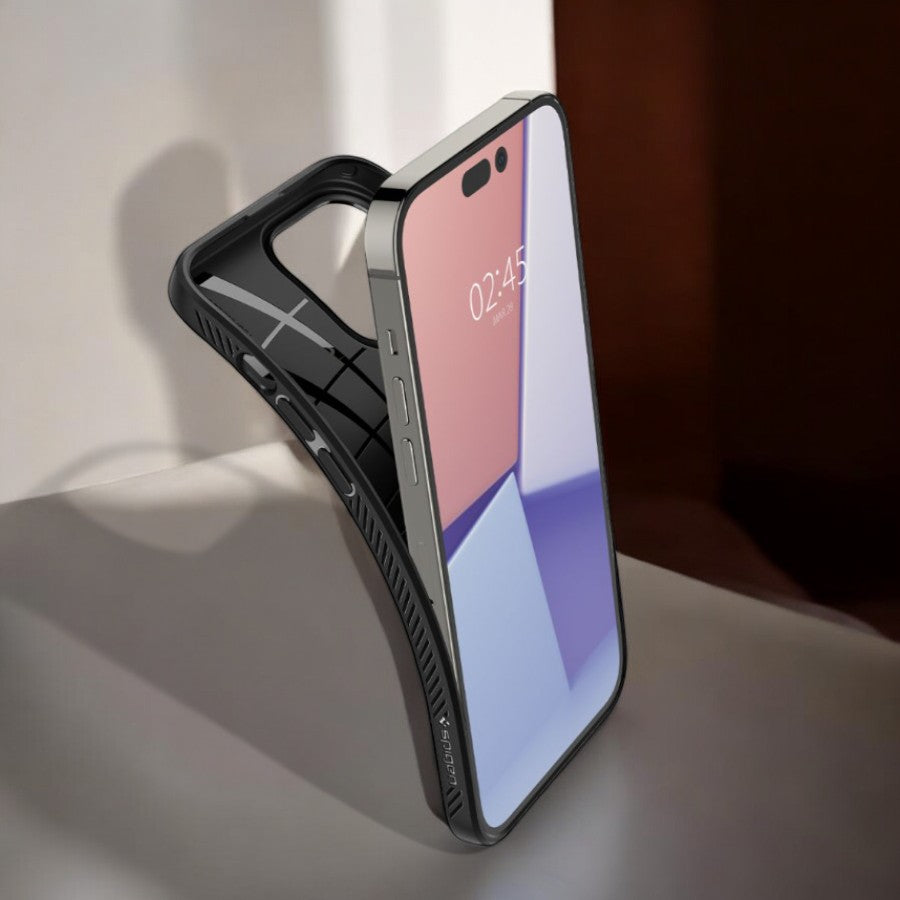 Ovitek Spigen "Liquid Air" za 14 Pro - črna