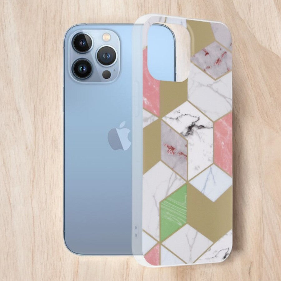 Silikonski ovitek " HEX Marble" za iPhone 13 Pro Max – Infostyle