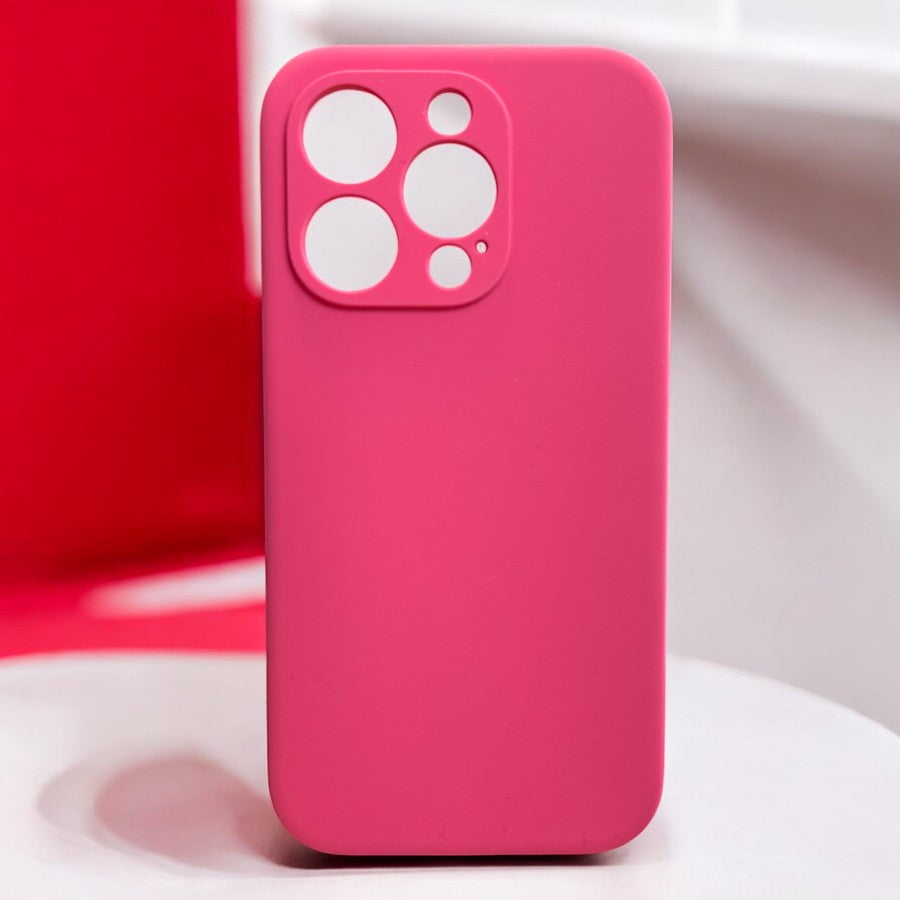 Ovitek "Surphy" za iPhone 15 Pro – Infostyle – Živo roza / PC + TPU silikon