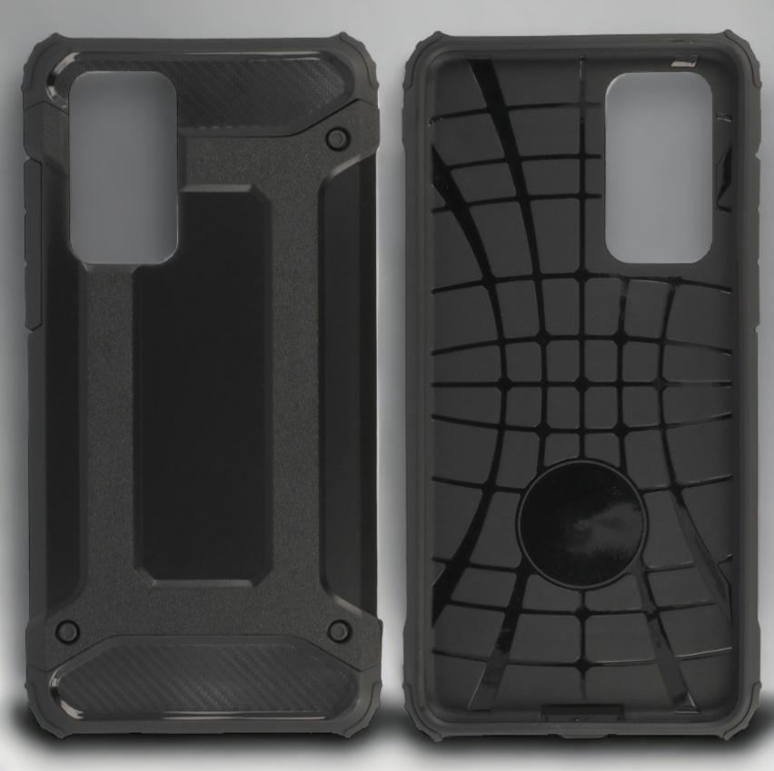 Silikonski ovitek "armor carbon" za Huawei P40 Pro - Črna – Infostyle
