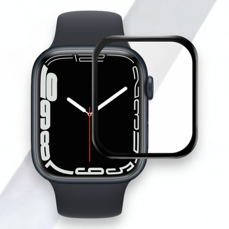 Zaščitno kaljeno steklo "Hard PMMA Full Glue" za pametno uro Apple Watch Series 7 (45 mm) – Infostyle