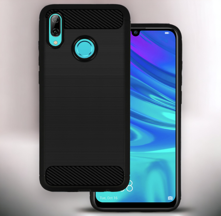 Ovitek "Carbon lite" za Huawei P Smart 2019 - Črna – Infostyle – Črna / TPU silikon