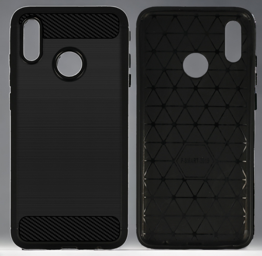 Ovitek "Carbon lite" za Huawei P Smart 2019 - Črna – Infostyle
