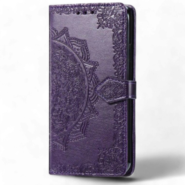 Preklopna torbica za telefon ''Mandala'' Xiaomi Redmi 12C, vijolična – Infostyle – Vijolična