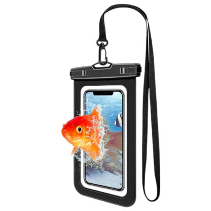 Vodoodporna univerzalna torbica za pametni telefon (7" - zaslon) – Techsuit – Črna
