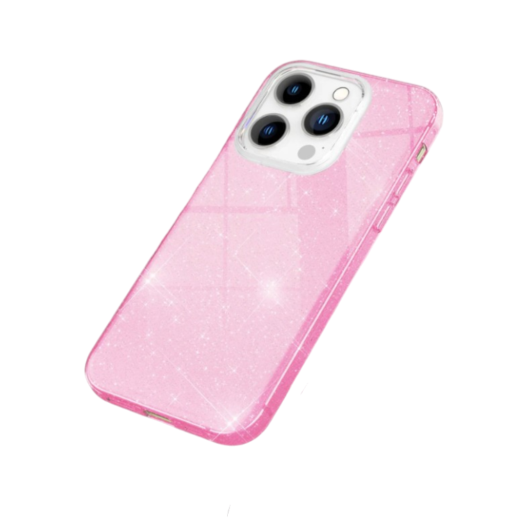 Ovitek za telefon "Bling Glitter Nalia" iPhone 14 Pro – Roza / TPU silikon