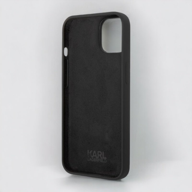 Ovitek Karl Lagerfeld "Choupette body - black" za iPhone 14 Plus/15 Plus (KLHCP14MSLCTBK)