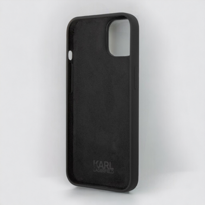 Ovitek Karl Lagerfeld "Choupette body - black" za iPhone 14 Plus/15 Plus (KLHCP14MSLCTBK)