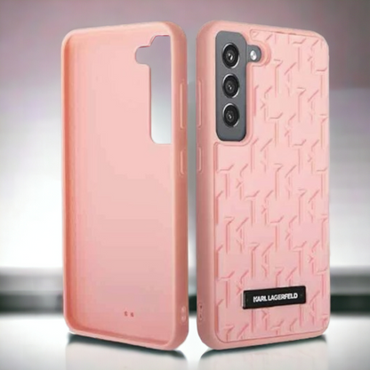 Ovitek Karl Lagerfeld "3D monogram - pink" za Samsung Galaxy S23 (KLHCS23SRUPKLPP)