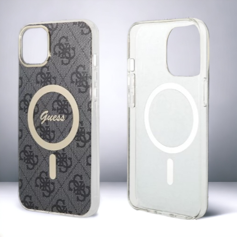 Guess komplet ovitek + polnilec (MagSafe) "black" za iPhone 14 Pro Max (BUGUHMP14XH4EACSK)