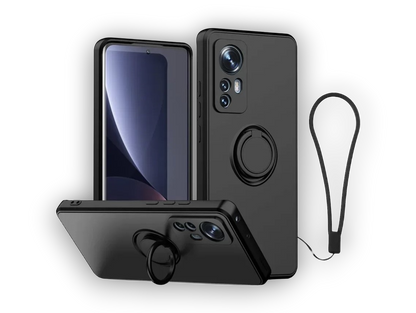 Silikonski ovitek "Silicone Ring" z držalom za iPhone 14 – Vennus
