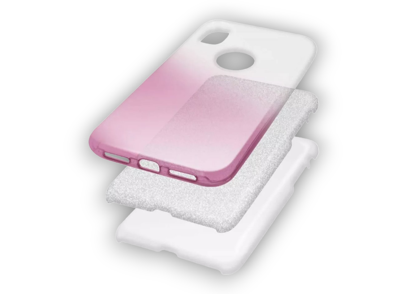 Silikonski ovitek "Bling" za Samsung Galaxy S21 Plus - Roza – Infostyle