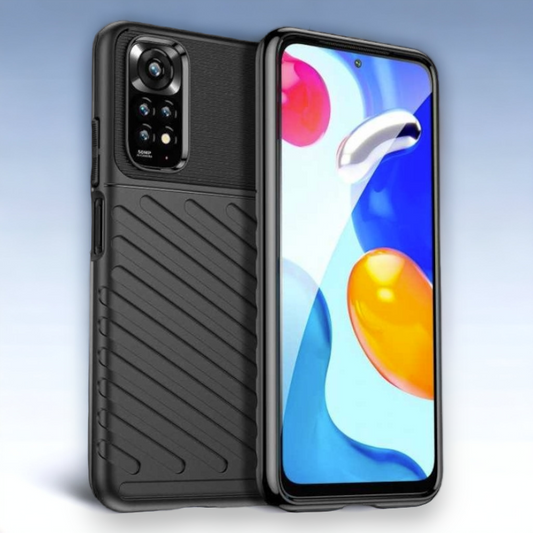 Ovitek "Thunder" za Xiaomi Redmi Note 11S - Črna – Infostyle – Črna / TPU silikon