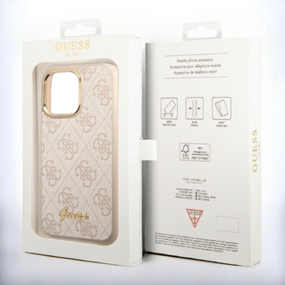 Ovitek Guess "Vintage pink" za iPhone 14 Pro Max (GUHCP14XHG4SHP)