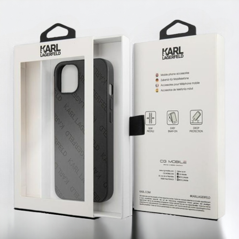Ovitek Karl Lagerfeld "black" za iPhone 13/13 Pro (KLHCP13LPTLK)