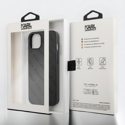 Ovitek Karl Lagerfeld "black" za iPhone 13/13 Pro (KLHCP13LPTLK)