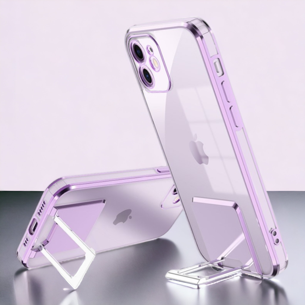 Ovitek "Kickstand Luxury" za iPhone 13 Pro – Infostyle – Zlata / PC + TPU silikon