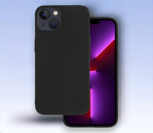 Silikonski ovitek "matt" za iPhone 14 Plus/15 Plus - Črna – Infostyle – Črna / Silikon