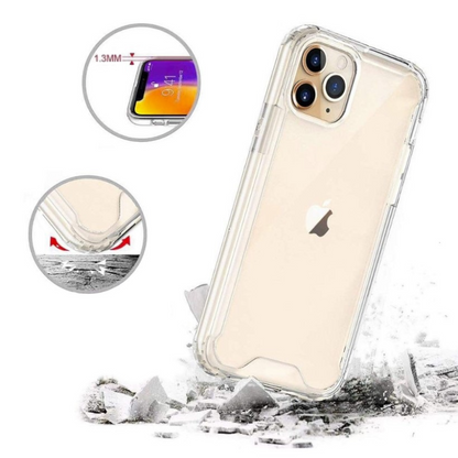 Silikonski ovitek "Acrylic" za iPhone 13 Pro - black – Infostyle