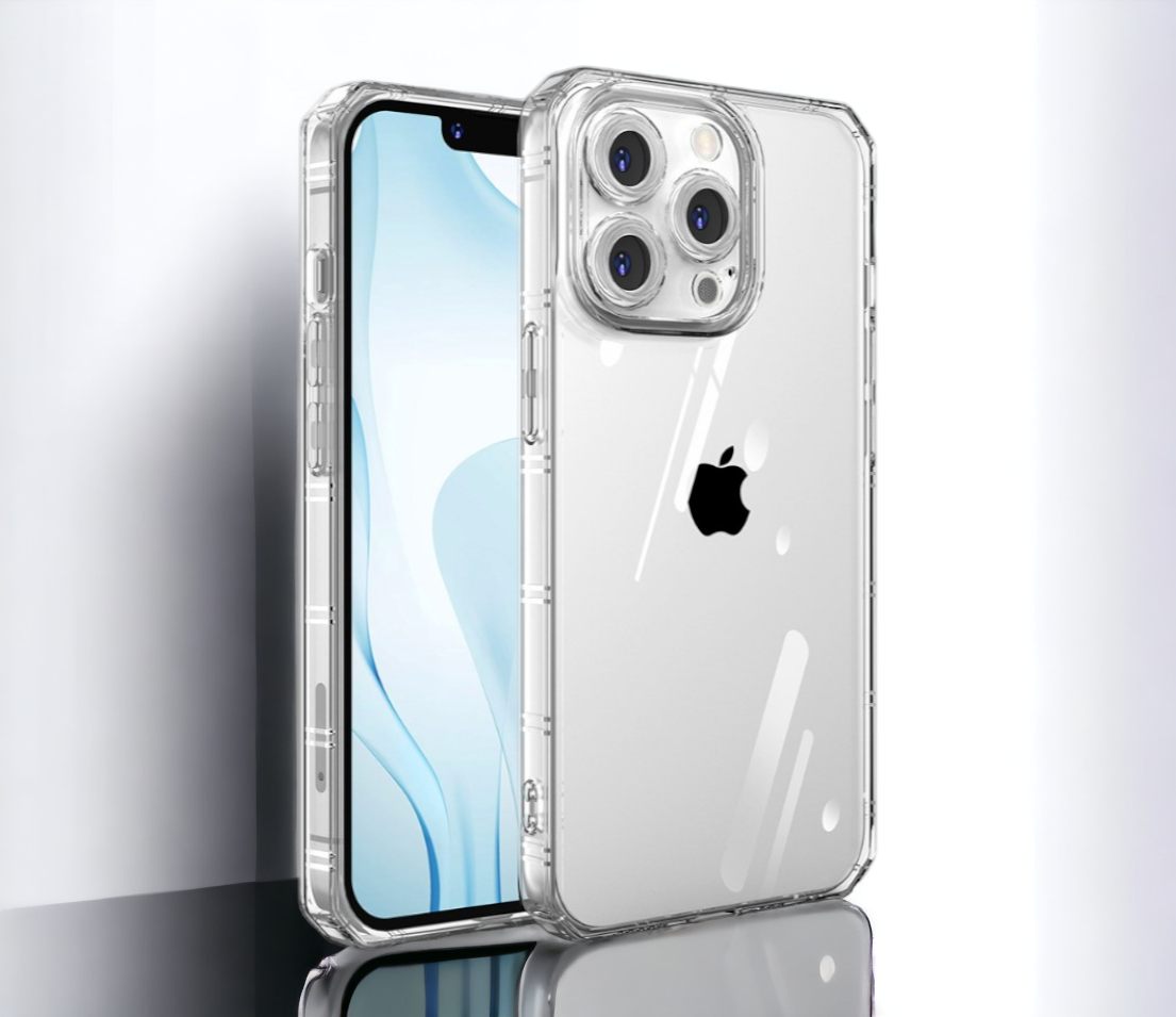 Silikonski ovitek "Armor Antishock" za iPhone 13 Pro - transparent – Infostyle – Prozorna / TPU silikon