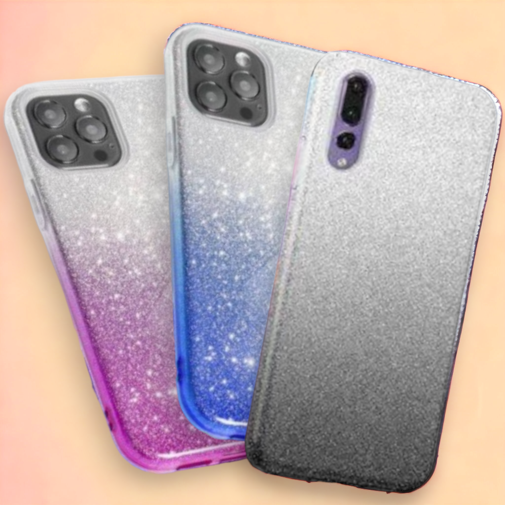 Silikonski ovitek "Bling" za iPhone 13 Mini – Infostyle – Črna / Silikon