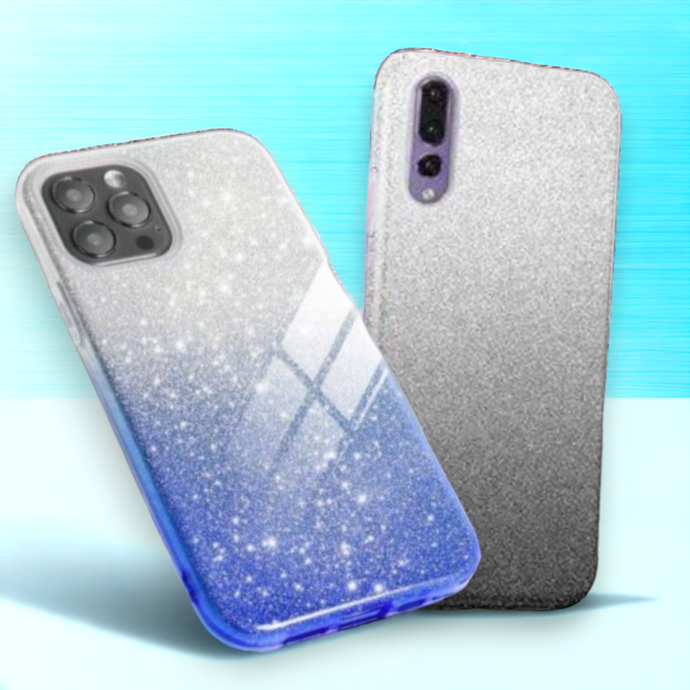 Silikonski ovitek "Bling" za iPhone 13 Pro Max – Infostyle – Črna / Silikon