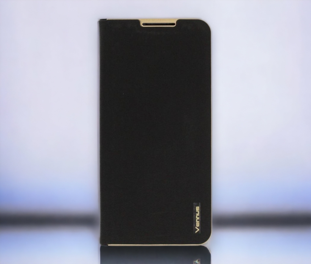 Preklopna torbica "Vennus - chic" za Samsung Galaxy A53 5G - Črna – Črna / Ekološko usnje + TPU silikon