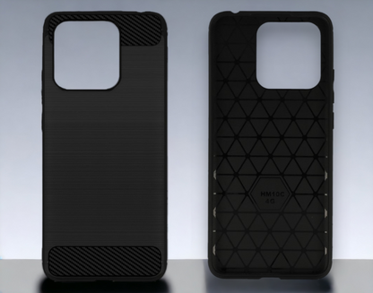 Silikonski ovitek "carbon lite" za Xiaomi Redmi 10C - Črna – Infostyle