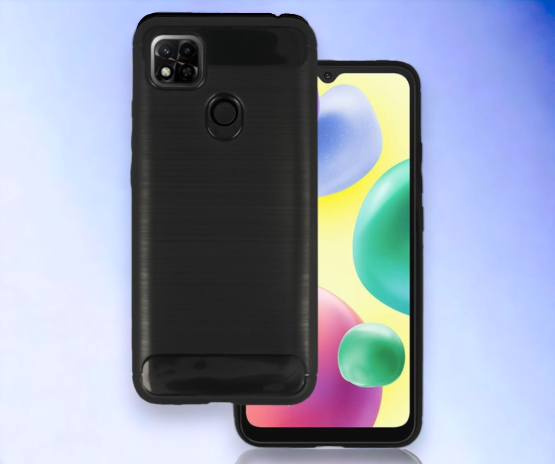 Ovitek "Carbon lite" za Xiaomi Redmi 10A - Črna – Infostyle – Črna / TPU silikon