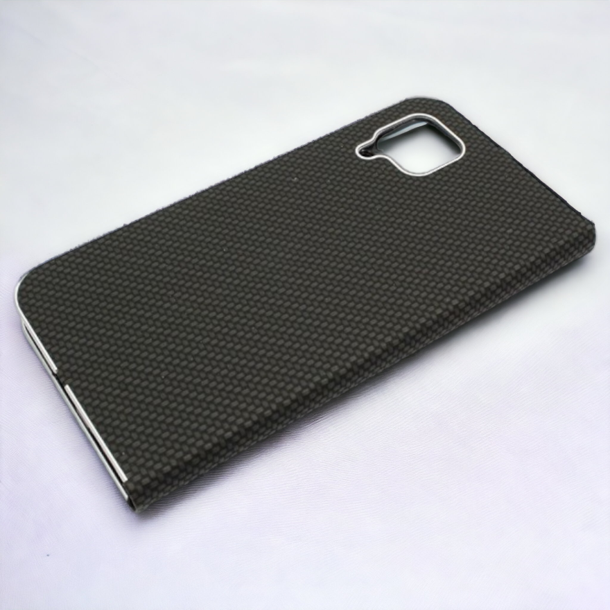 Preklopna torbica "Carbon" za Xiaomi Mi 10 - Črna – Vennus