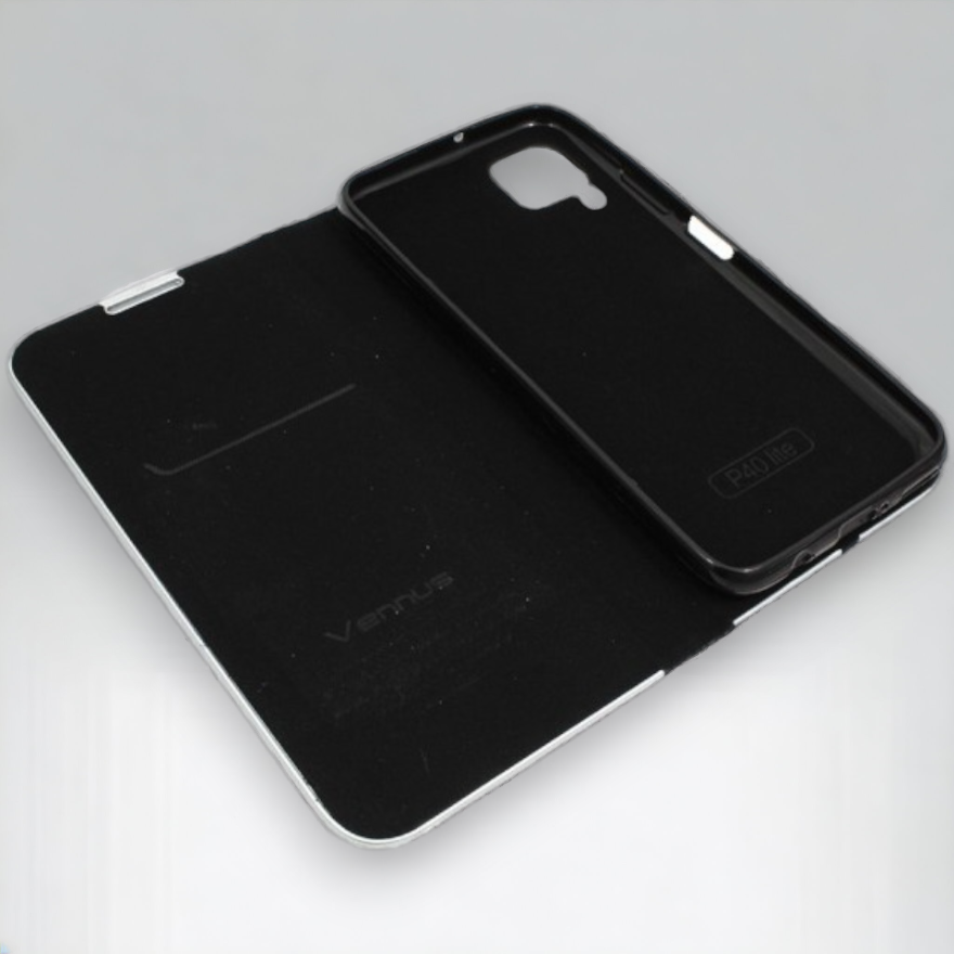 Preklopna torbica "Carbon" za Xiaomi Mi 10 - Črna – Vennus