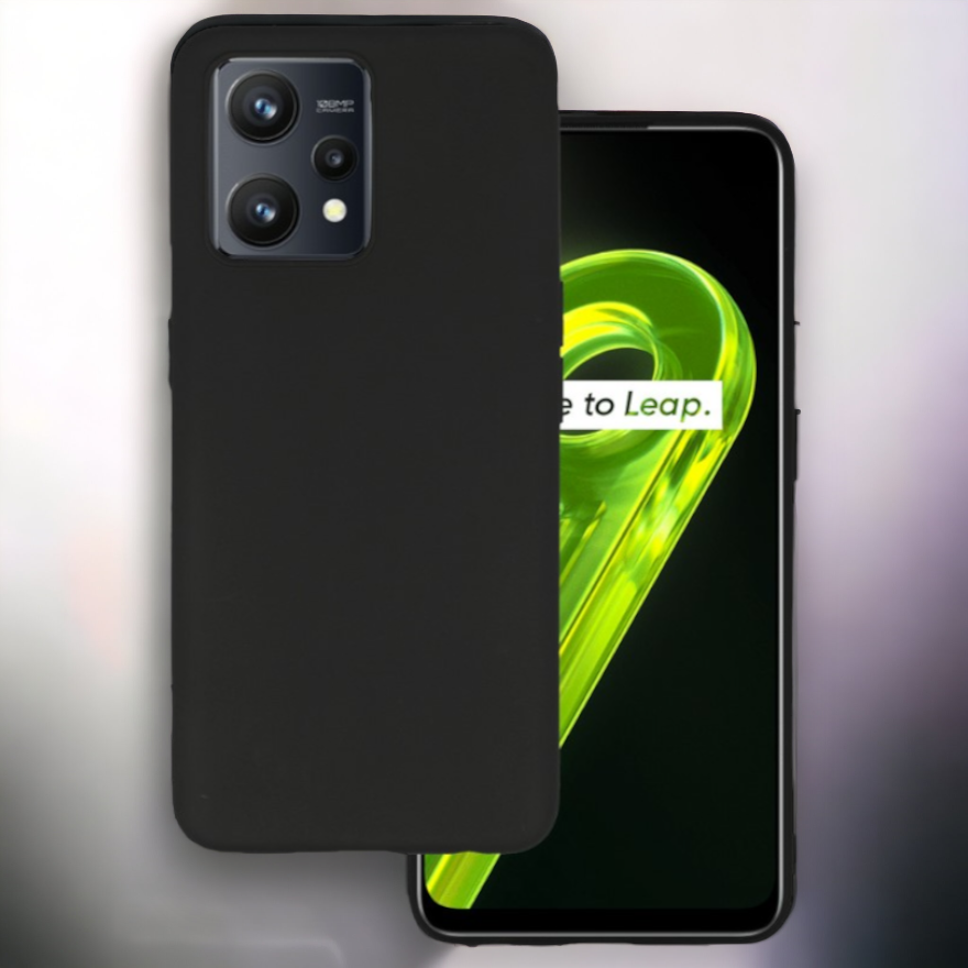 Silikonski ovitek "matt" za Realme 9 Pro Plus - Črna – Infostyle – Črna / Silikon