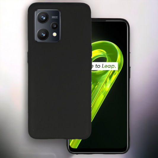 Silikonski ovitek "matt" za Realme 9 5G / 9 Pro - Črna – Infostyle – Črna / Silikon