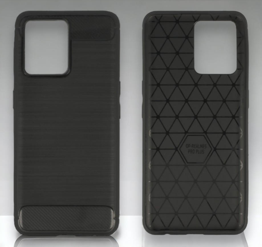 Ovitek "Carbon lite" za Realme 9 Pro Plus - Črna – Infostyle