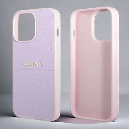 Ovitek Guess "silver purple" za iPhone 13 Pro Max/12 Pro Max (GUHCP13XPSASBPU)