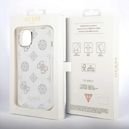 Ovitek Guess "Peony Glitter" za iPhone 14 Pro (GUHCP14LHTPPTH)