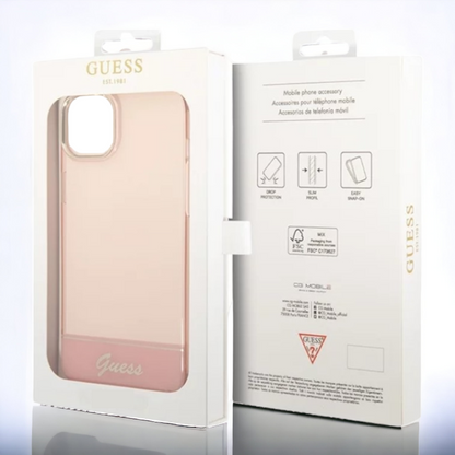 Ovitek Guess za iPhone 14 Pro - roza (GUHCP14LHGCOP)
