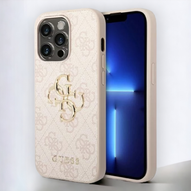 Ovitek Guess "pink 3D" za iPhone 12 Pro Max (GUHCP12L4GMGPI) – Svetlo roza / PC + TPU silikon