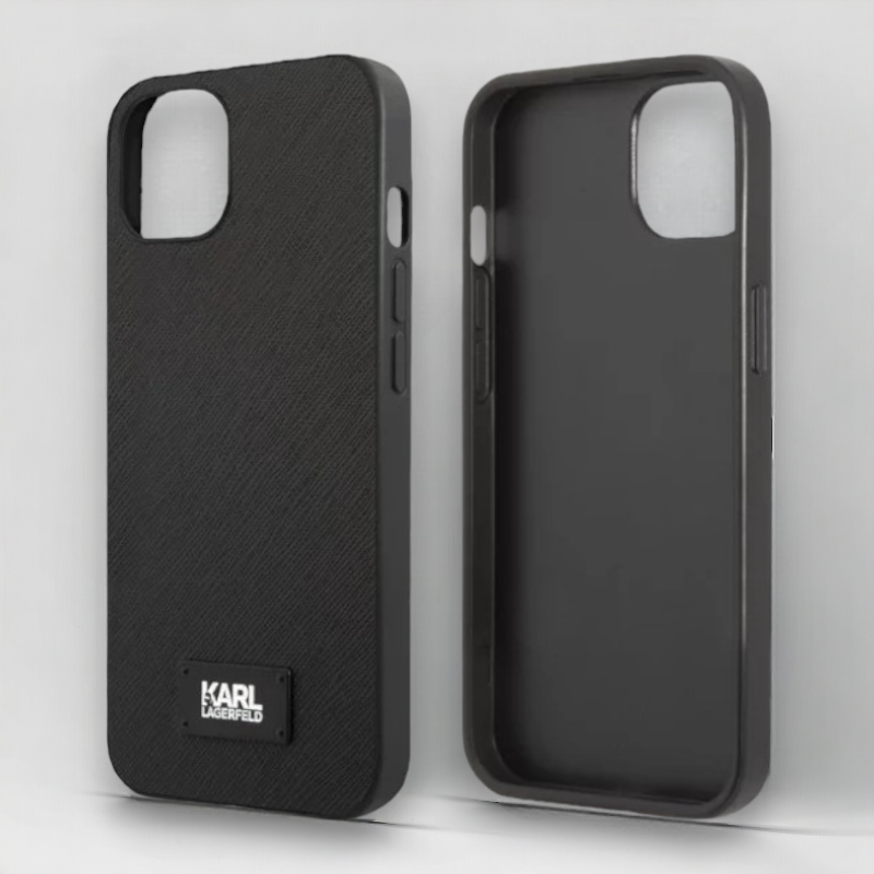 Ovitek Karl Lagerfeld "Saffiano Plaque" za iPhone 13 Pro (KLHCP13LSFMP2K)