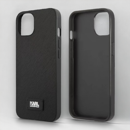 Ovitek Karl Lagerfeld "Saffiano Plaque" za iPhone 13 Mini (KLHCP13SSFMP2K)