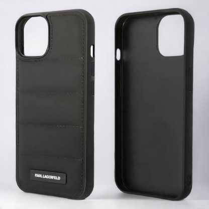 Ovitek Karl Lagerfeld "Puffy Metal Logo" za iPhone 13/14/15 (KLHCP14SPSQAK)