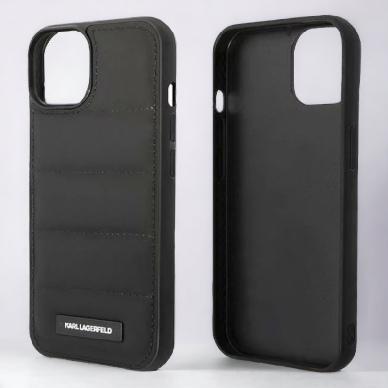 Ovitek Karl Lagerfeld "Puffy Metal Logo" za iPhone 14 Pro Max (KLHCP14XPSQAK)