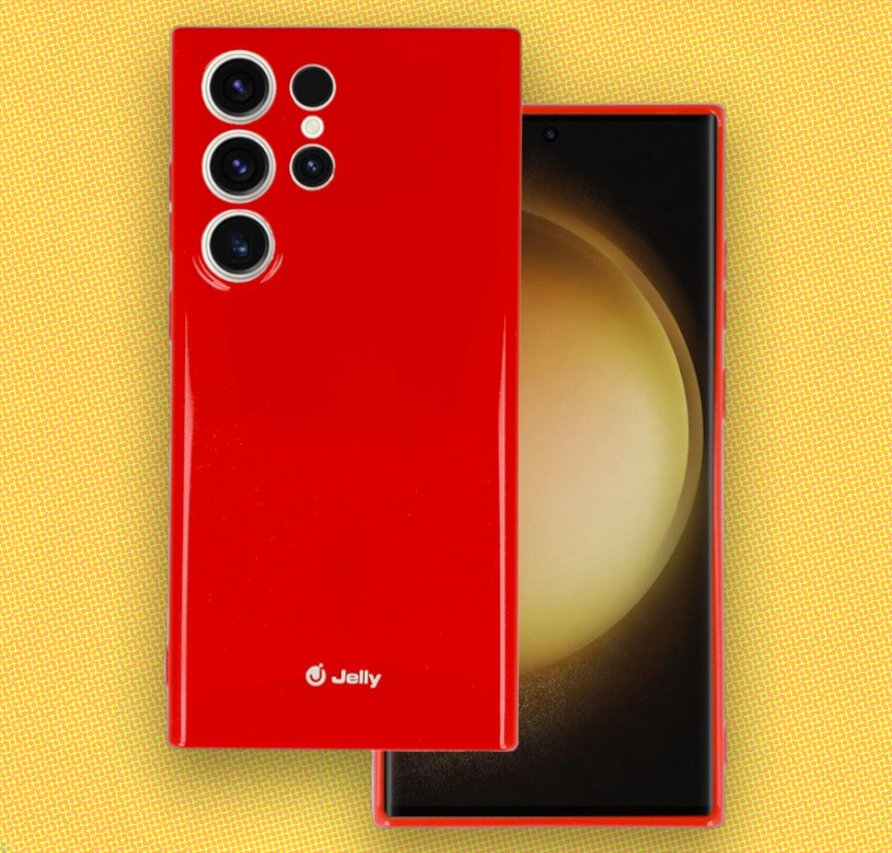 Silikonski ovitek "Jelly" za Samsung Galaxy S23 Ultra – Zlata / TPU silikon