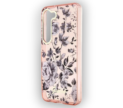 Ovitek Guess "Flower Collection - pink" za Samsung Galaxy S23 Plus (GUHCS23MHCFWSP)