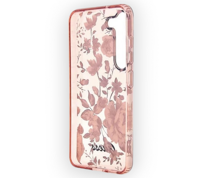 Ovitek Guess "Flower Collection - pink" za Samsung Galaxy S23 Plus (GUHCS23MHCFWSP)